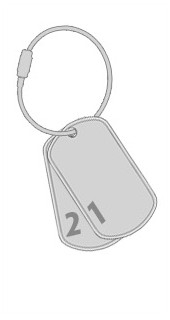 IDTAG DogTag Câble double ID