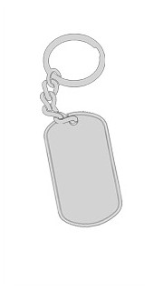 IDTAG DogTag 
Porte-clés simple