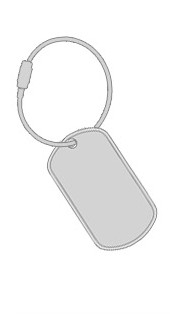 IDTAG DogTag Câble simple ID