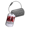 PERSONNALISEZ ICI votre porte-clés fantaisie Mai 68 Porte-clés métal réalisé à partir de plaquettes militaires Dog Tag personnalisables et imprimée d'un motif fantaisie mai 68. Utilisable en Tag d'identification.