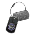 PERSONNALISEZ ICI votre porte-clés insigne SEAL 12 Porte-clés métal réalisé à partir de plaquettes militaires Dog Tag personnalisables et décoré de l'emblème des Seals. Utilisable en Tag d'identification.