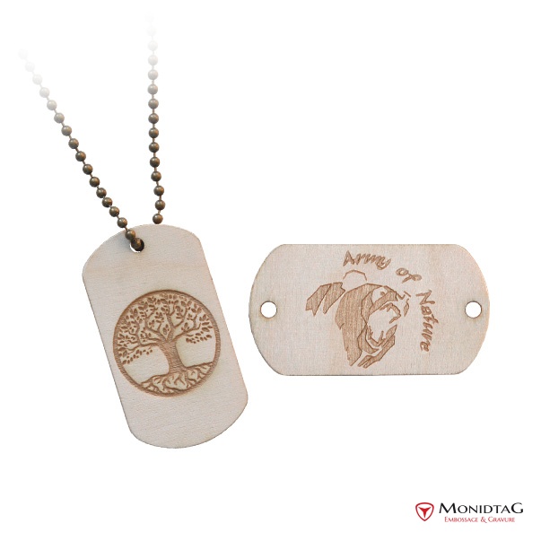 Illustration MonIdTAG de Le pendentif bois, un bijou nature par excellence.