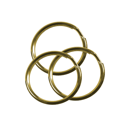 https://www.monidtag.com / Brass-plated split ring Ø 25 X3