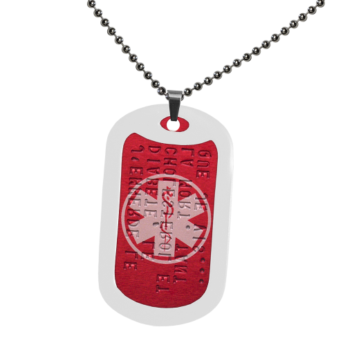 https://www.monidtag.com / Pendentif ID Tag alerte médicale