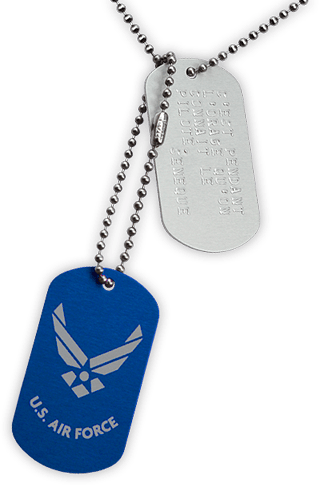 https://www.monidtag.com / ID Tag alu. Air Force