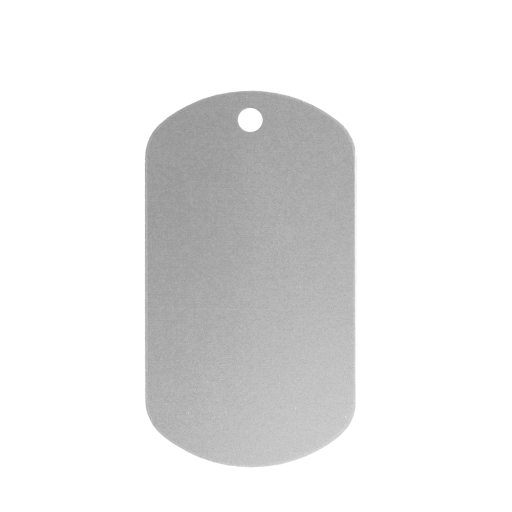 https://www.monidtag.com / Plaque militaire ID Tag alu. coloris argent