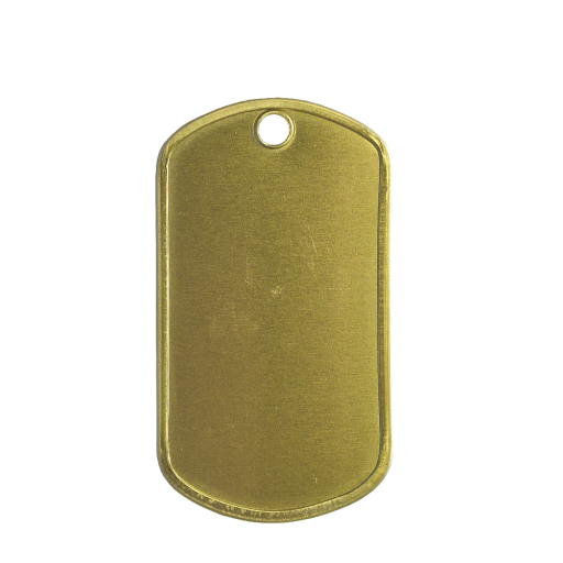 https://www.monidtag.com / Plaque militaire Dog Tag en laiton