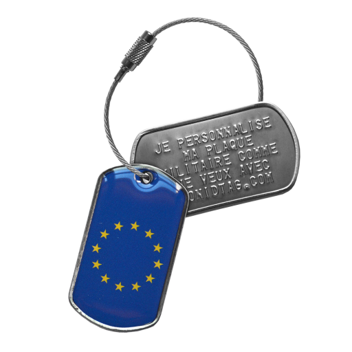 https://www.monidtag.com / Tag identification drapeau Union Européenne