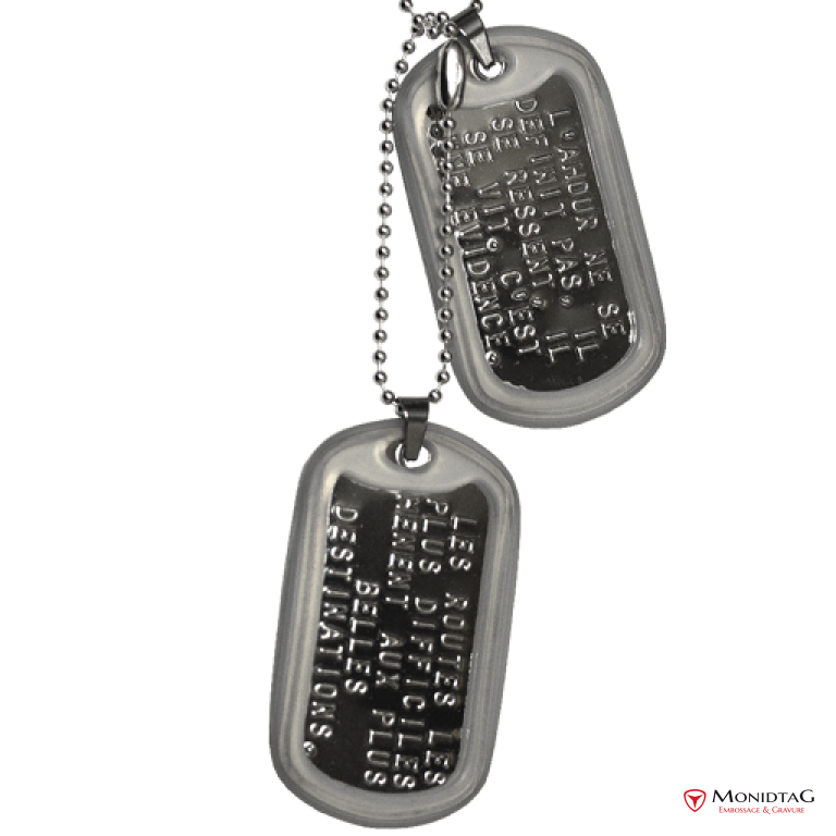 Lot De 200 Pièces : 100 Plaques D'identification Vierges En Aluminium + 100 Chaînes Pour Chien - Personnalisables