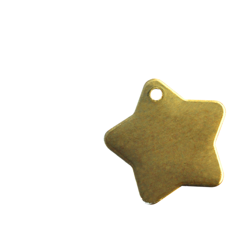 Brass dog tag with an engraving surface of approx. 18 x 18 mm. Black surface laser engraving for long-lasting durability.Your choice of:- Text from our composer - File of your choice for posting (illu