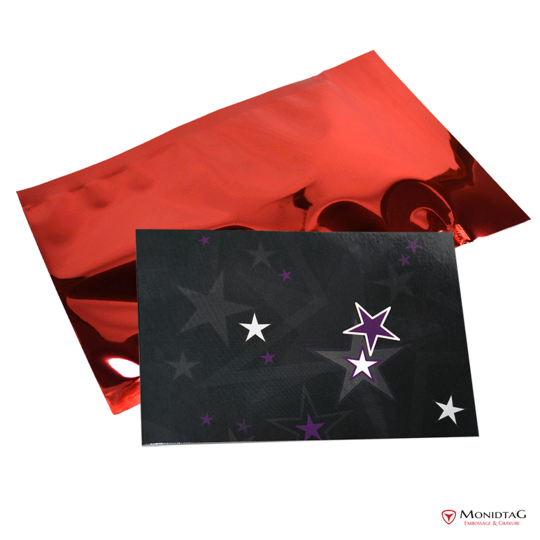 MonIdTAG > Carterie > Enveloppe Cadeaux > Carte étoile + enveloppe  métalisée > Carte enveloppe cadeau rouge